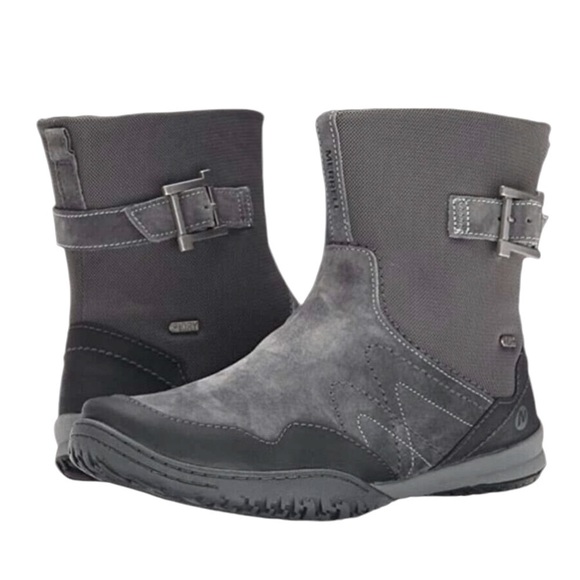 MERRELL Albany Sky Waterproof Boots Charcoal Grey Women's Size 9.5 - Picture 1 of 16